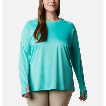 Dámské Mikiny Columbia PFG Tidal Plus Size Bílé IBKQDW492